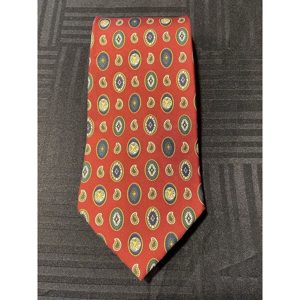 Vintage Tommy Hilfiger 100% Italian silk Tie made in USA 59"